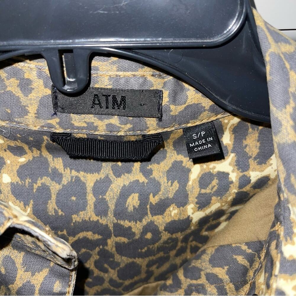 ATM Anthony Thomas Melillo Leopard Print Denim Jacket Small - Picture 12 of 13